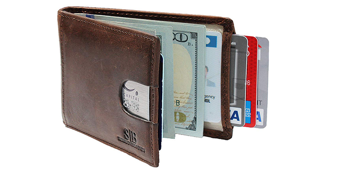 credit card wallet with money clip