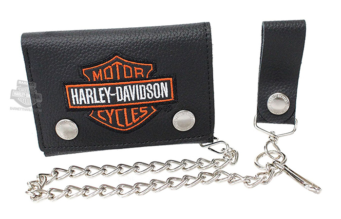 Harley-Davidson-Embroidered-Trifold-Wallet