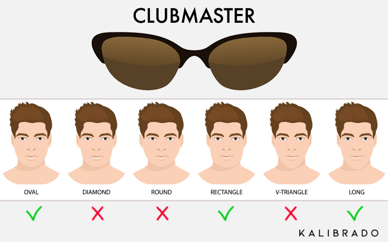 Clubmaster face shape on sale